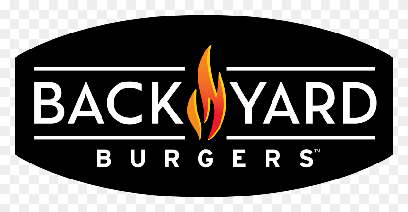 2607x1263 Back Yard Burgers Celebrates 30th Anniversary By Fighting Label, Fire, Text, Flame HD PNG Download