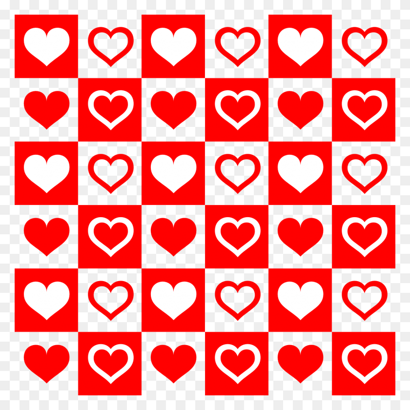 1280x1280 Background Card Checker Corazones Blancos Y Rojos, Heart, Symbol HD PNG Download