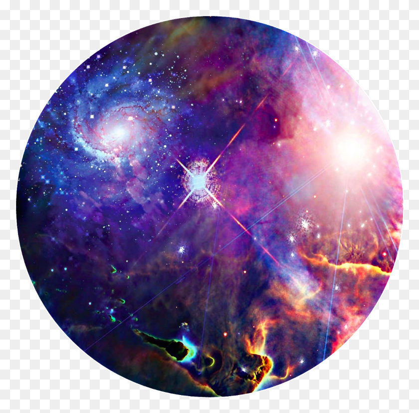 1024x1008 Фон Круг Космос Звезды Галактика Хаббл, Луна, Космическое Пространство, Ночь Hd Png Скачать