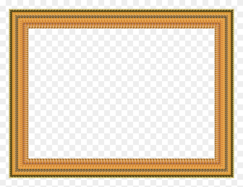 1024x768 Background Frames Moldura Dourada, Rug, Screen, Electronics HD PNG Download