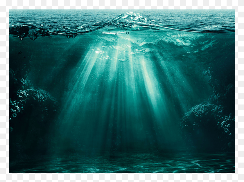 1025x746 Background Sticker Deep Ocean Photography, Underwater, Outdoors, Water HD PNG Download