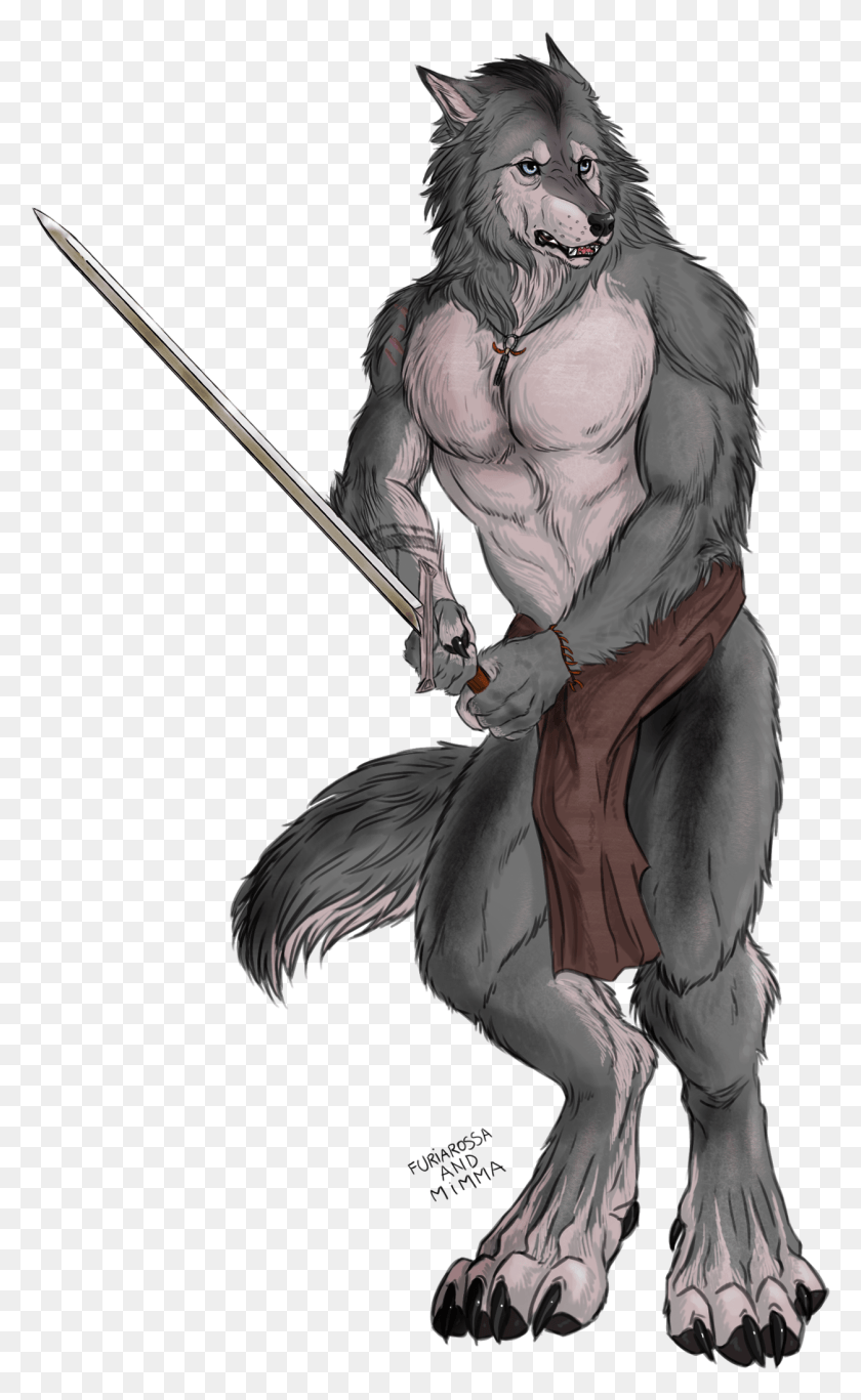 1253x2100 Background Werewolf Sword, Person, Human, Ninja HD PNG Download