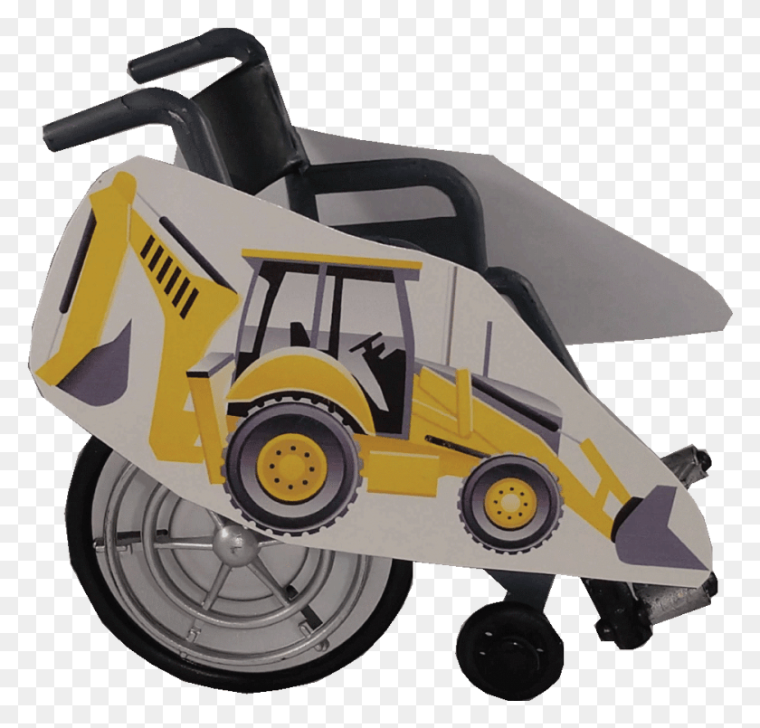 935x894 Backhoe 2 Wheelchair Costume Child39s Carros De Obra, Wheel, Machine, Lawn Mower HD PNG Download