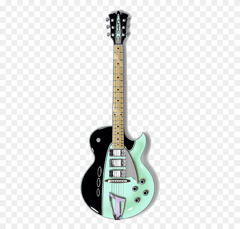 281x740 Backlund Rockerbox 2018 Blackmint Electric Guitar, Guitar, Leisure Activities, Musical Instrument HD PNG Download