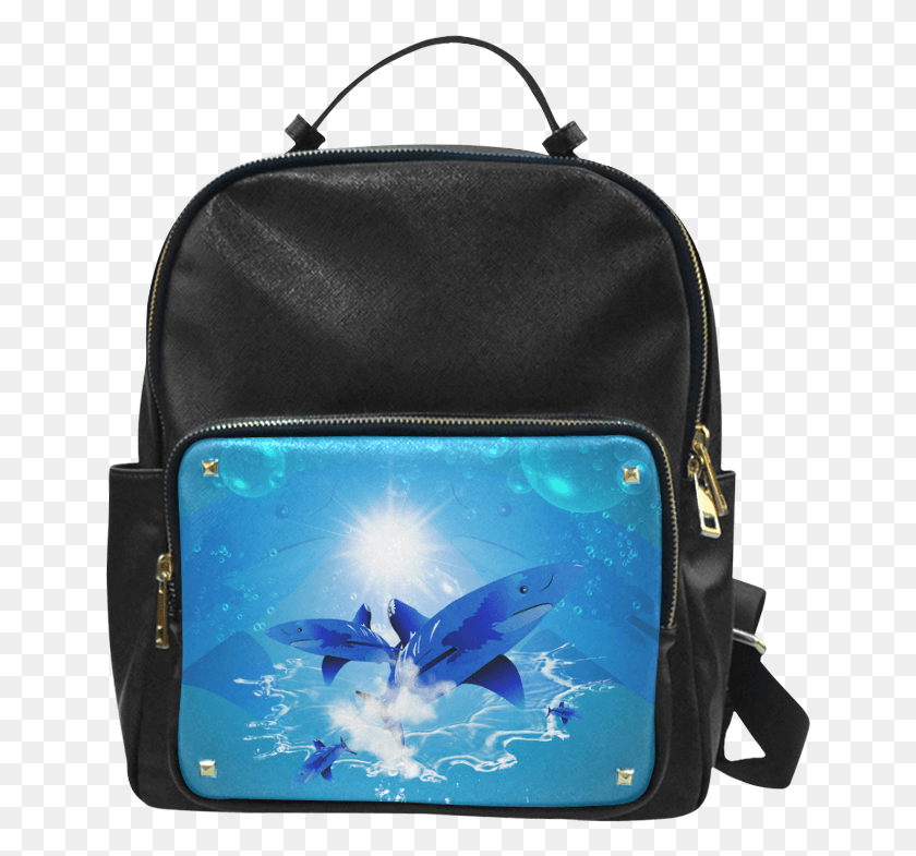 649x725 Backpack, Bag, Fish, Animal HD PNG Download
