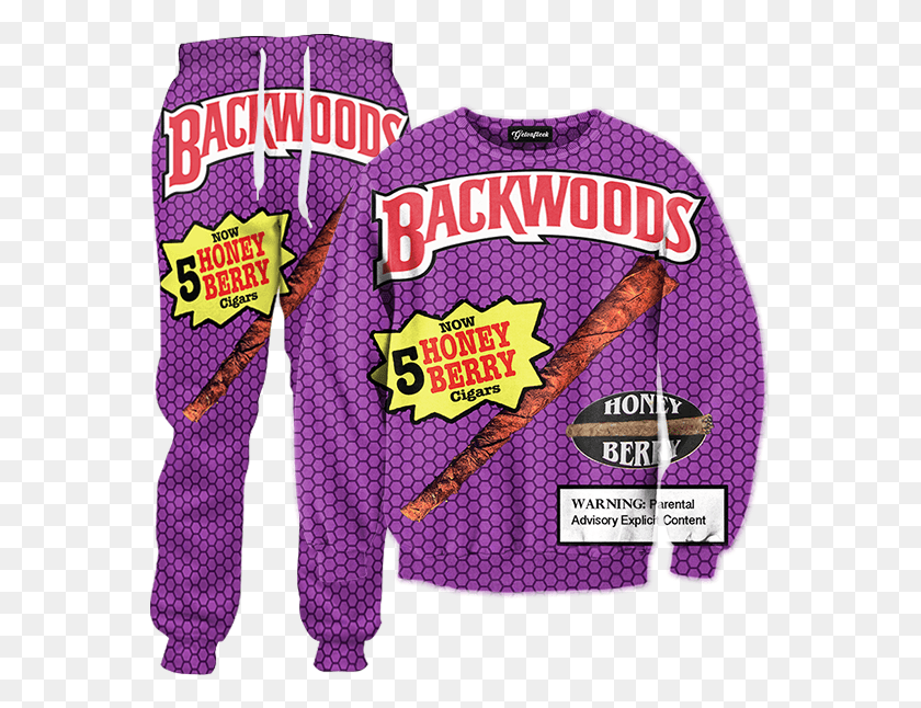 567x586 Backwoods Honey Berry Blunts Tracksuit Backwoods Tracksuit, Clothing, Apparel, Pajamas HD PNG Download