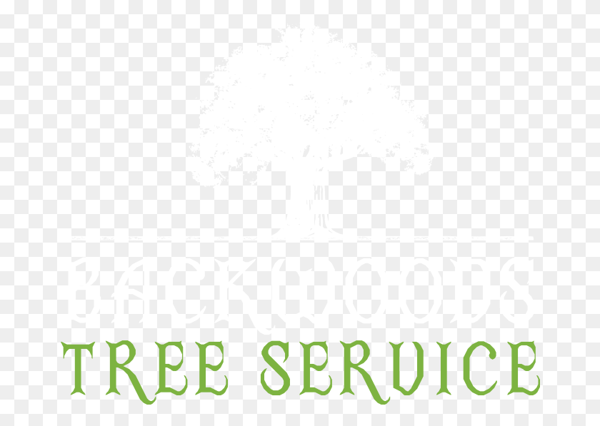 672x537 Backwoods Tree Service Logo Tree, Plant, Text, Stencil HD PNG Download