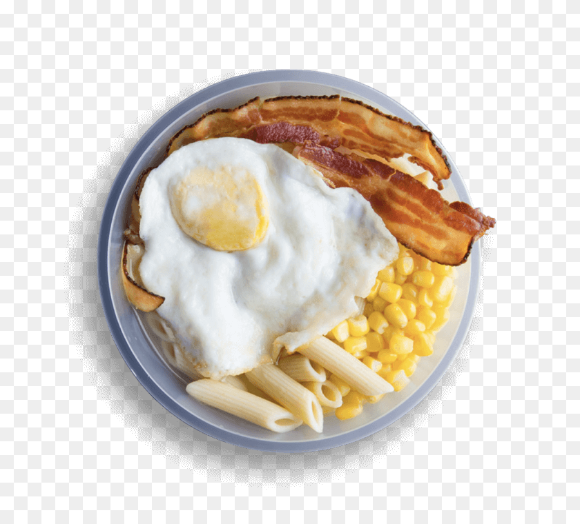700x700 Descargar Png / Bacon Amp Egg W Penne Huevo Y Patatas Fritas, Comida, Helado, Crema Hd Png