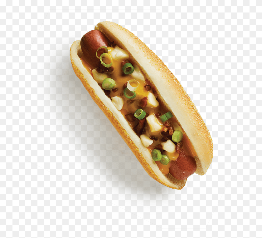 681x702 Descargar Png / Bacon Double Cheese Dog Dodger Dog, Hot Dog, Comida Hd Png
