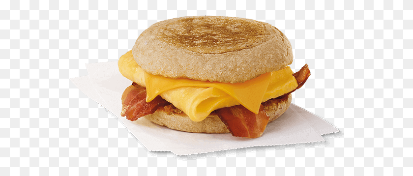 560x298 Bacon Egg Amp Cheese Muffin Bacon Egg And Cheese Muffin Chick Fil, Burger, Food, Bread HD PNG Download