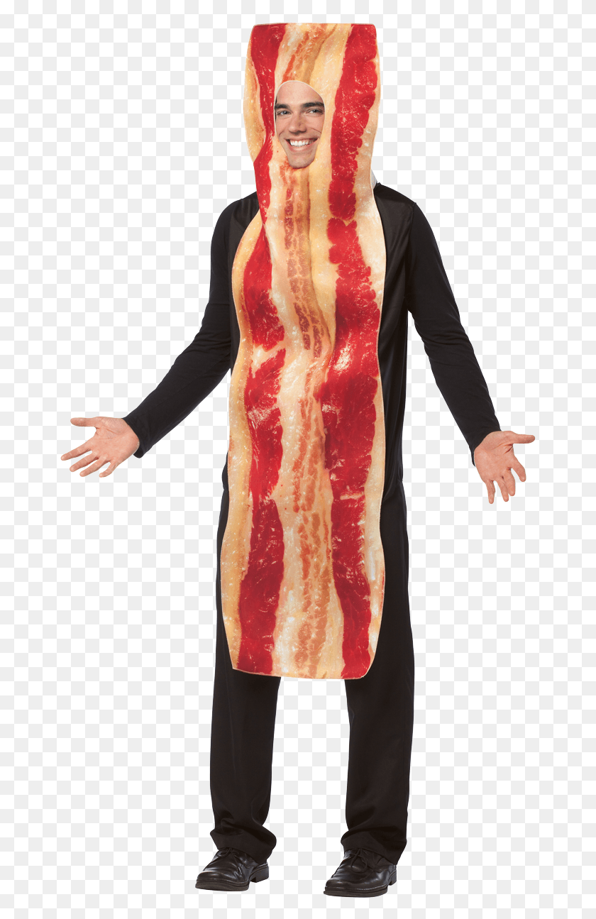 671x1235 Bacon Strip Halloween Costumes Bacon, Pork, Food, Person HD PNG Download