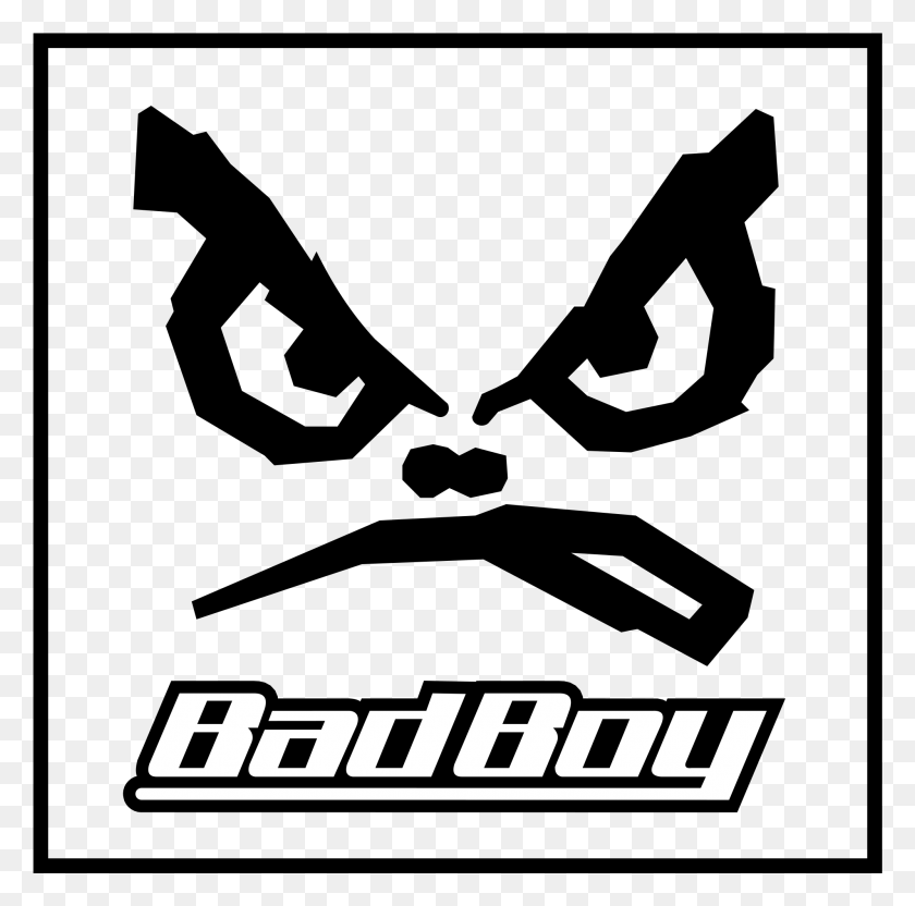 1997x1977 Descargar Png Bad Boy Logo Transparente Bad Boy Logo, Texto, Ropa, Vestimenta Hd Png