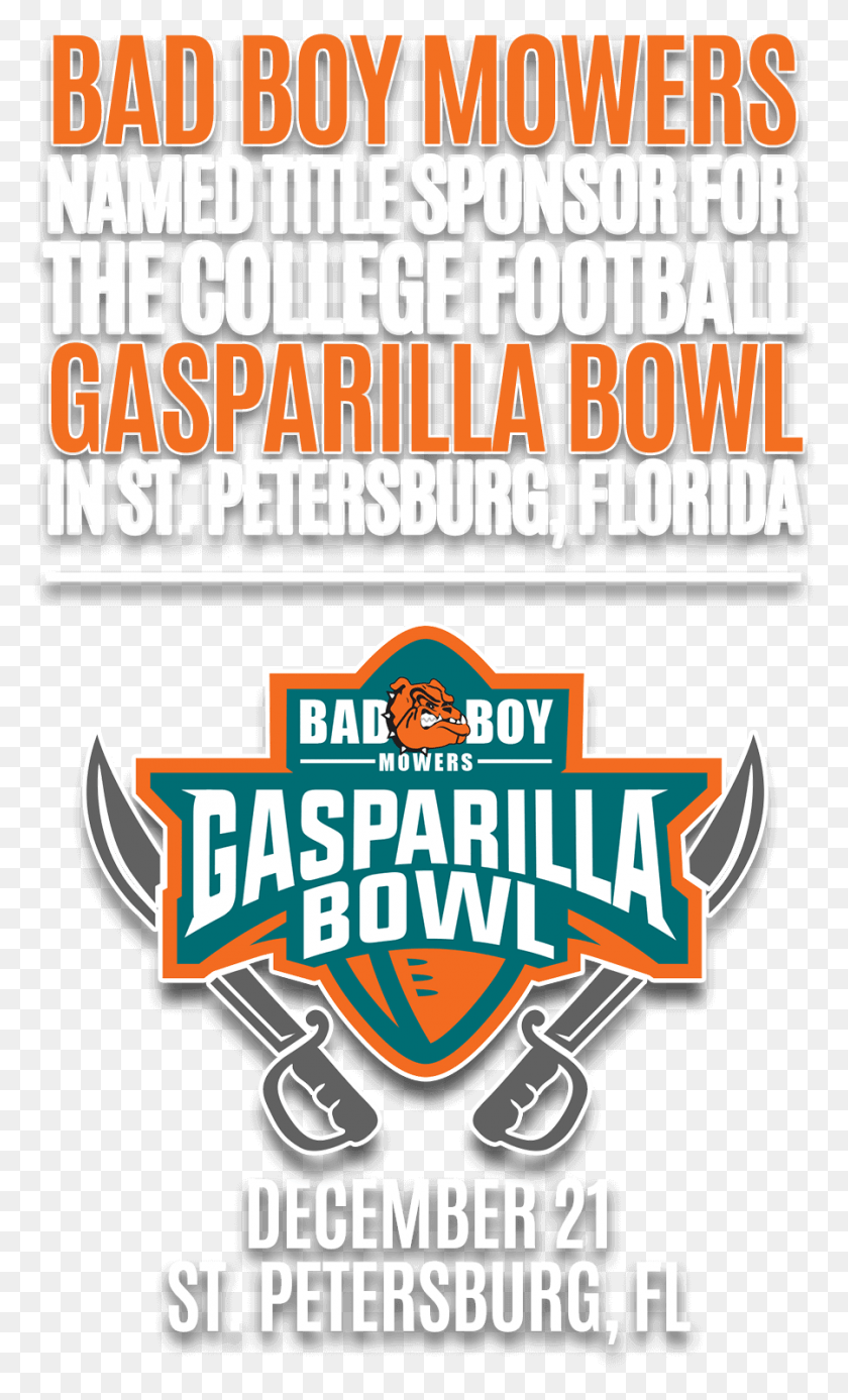 900x1532 Bad Boy Mowers Named Title Sponsor For The College Bad Boy Mowers Gasparilla Bowl 2018, Label, Text, Advertisement HD PNG Download