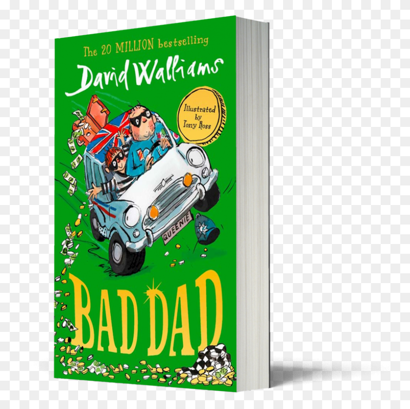 796x794 Bad Dad David Walliams Books, Poster, Publicidad, Flyer Hd Png