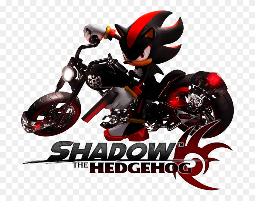 707x600 Descargar Png Badass Shadow The Hedgehog, Máquina, Motocicleta, Vehículo Hd Png