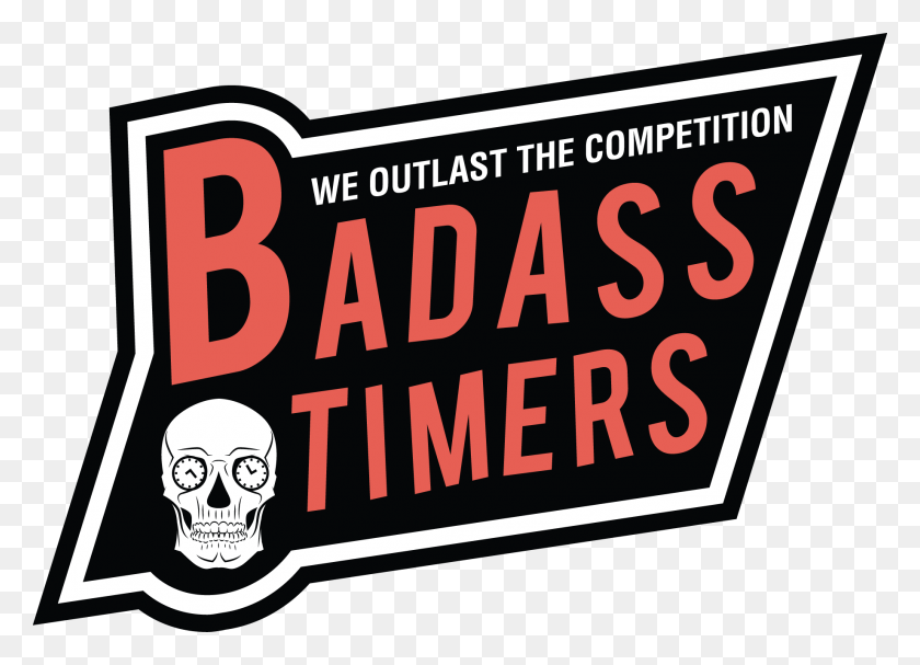 1839x1291 Badass Timers Skull, Text, Alphabet, Label HD PNG Download