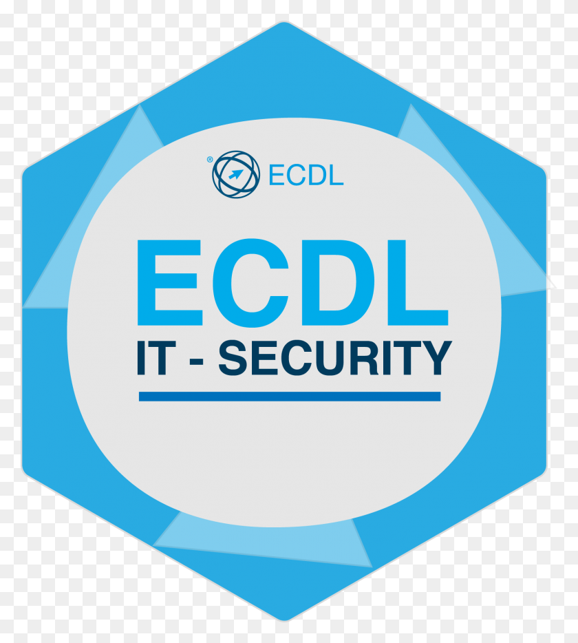 1446x1621 Badge Modulo It Security Di Ecdl, Label, Text, Advertisement HD PNG Download