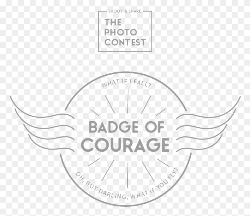 815x695 Descargar Png Badge Of Courage Etiqueta, Logotipo, Símbolo, Marca Registrada Hd Png