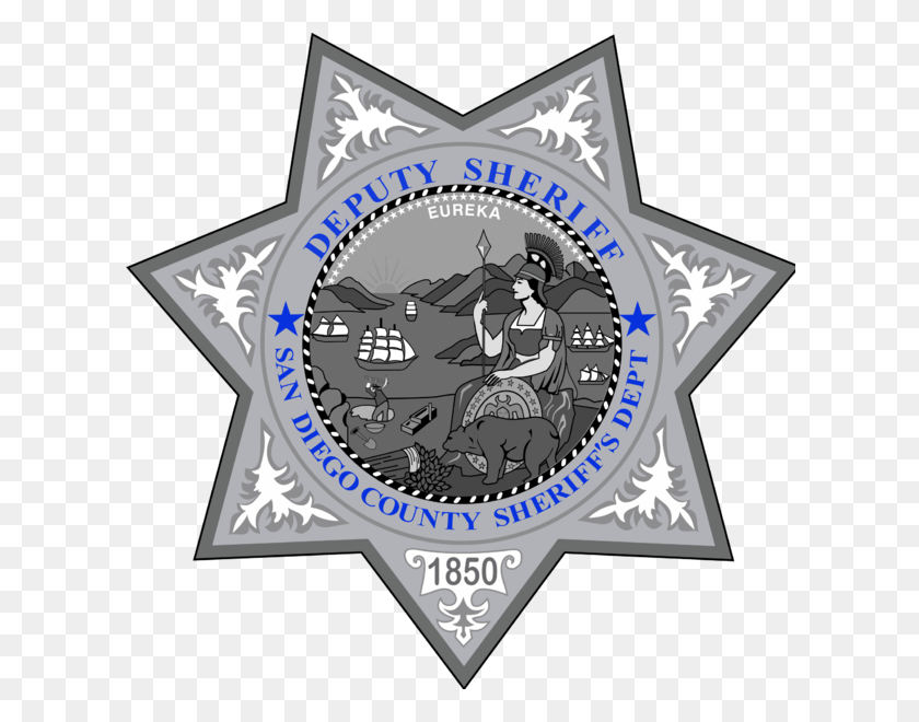 615x600 Badge Of The San Diego County Sheriff39s Department San Diego Sheriff39s Department Logo, Symbol, Trademark, Clock Tower HD PNG Download