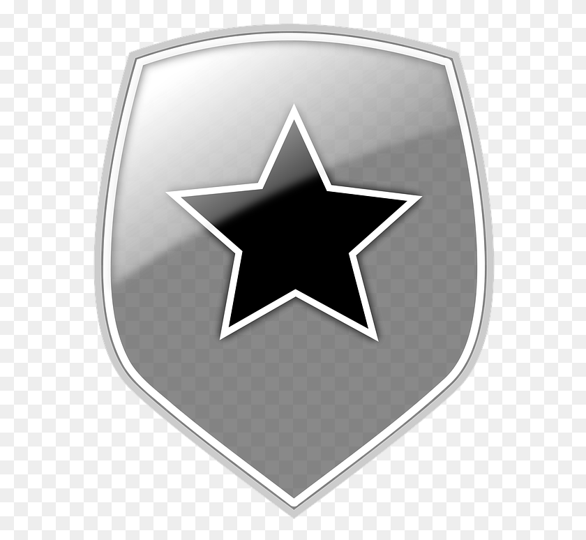 578x714 Descargar Png Badge Shield Emblem Star Protection Video Star, Buzón, Buzón, Armadura Hd Png