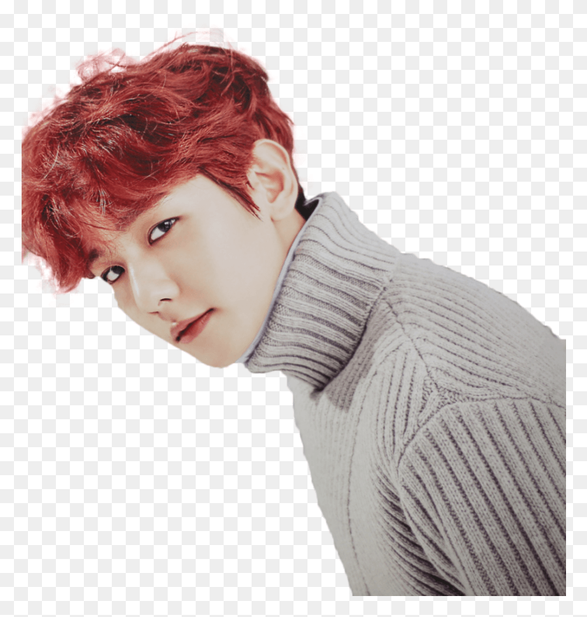 864x912 Baekhyun 2016 Baekhyun Red Hair, Clothing, Apparel, Person HD PNG Download