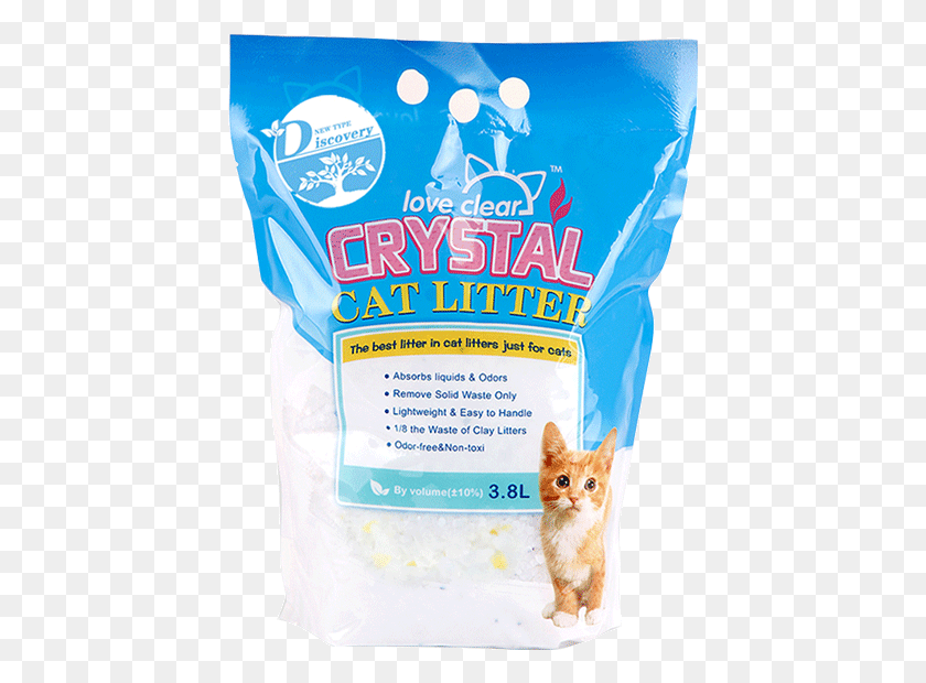427x560 Bag Le Jie Crystal Cat Litter Cat Sand Dust Free Kitten, Mayonnaise, Food, Pet HD PNG Download