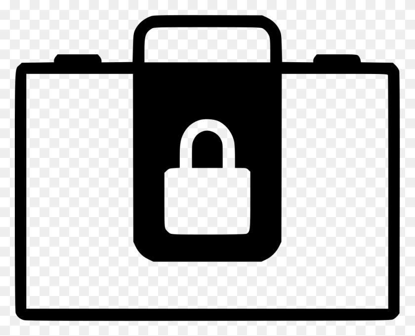 981x782 Bag Lock Svg, Security HD PNG Download