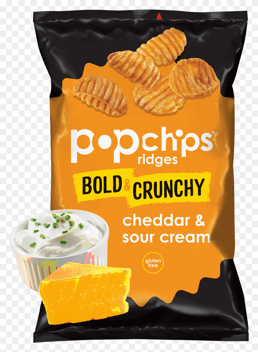 1122x1564 Bag Of Cheddar And Sour Cream Popchips Ridges Cheddar Sour Cream Popchips, Food, Plant, Dessert HD PNG Download