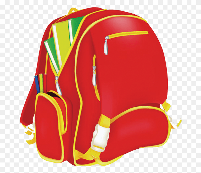 683x664 Bag School Backpack Clip Art School Clipart Bag, Clothing, Apparel, Sleeve HD PNG Download