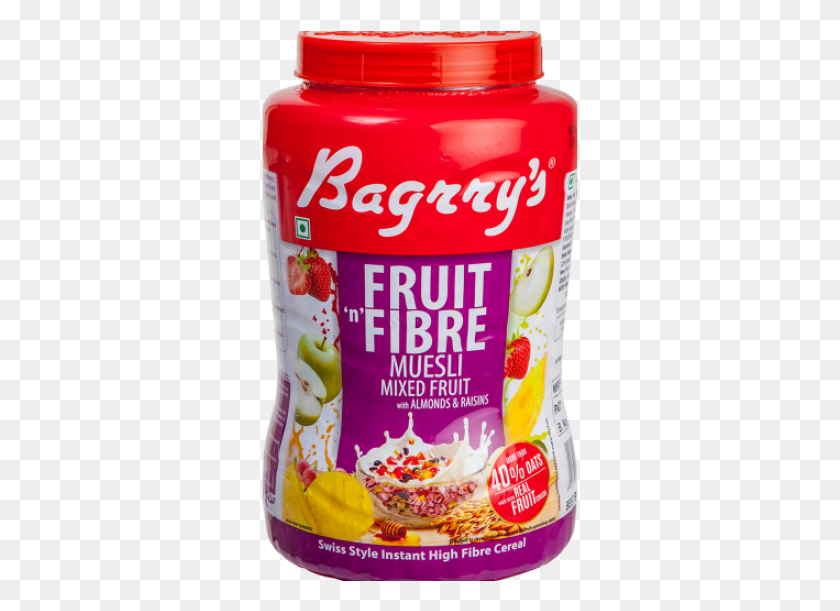317x551 Bagrrys Fruit N Fibre Muesli, Food, Snack, Beverage HD PNG Download