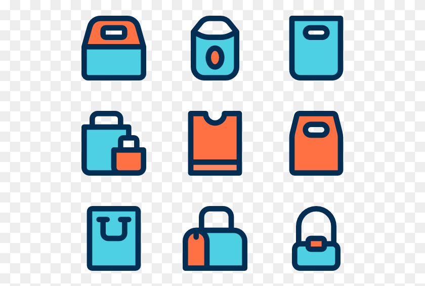 519x505 Bags And Packages, Pac Man, Security HD PNG Download