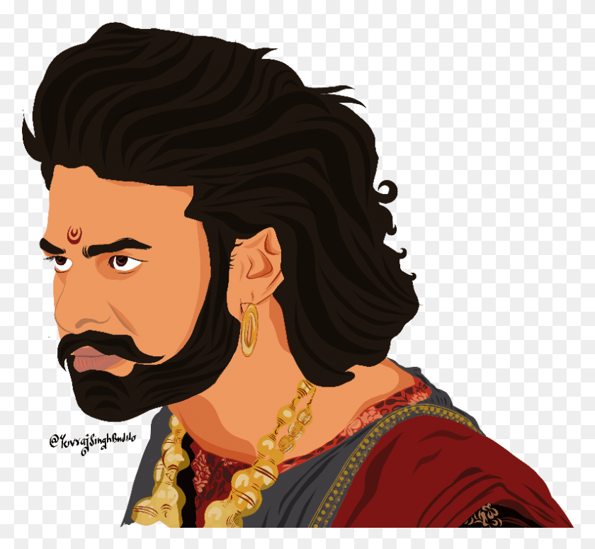 793x727 Bahubali Sticker, Face, Person, Human HD PNG Download