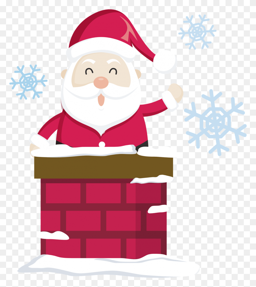 1381x1564 Baixe Esta Imagem Do Clipart Papai Noel Como Um Cone Topo De Bolo Papai Noel, Elf, Snowman, Winter HD PNG Download