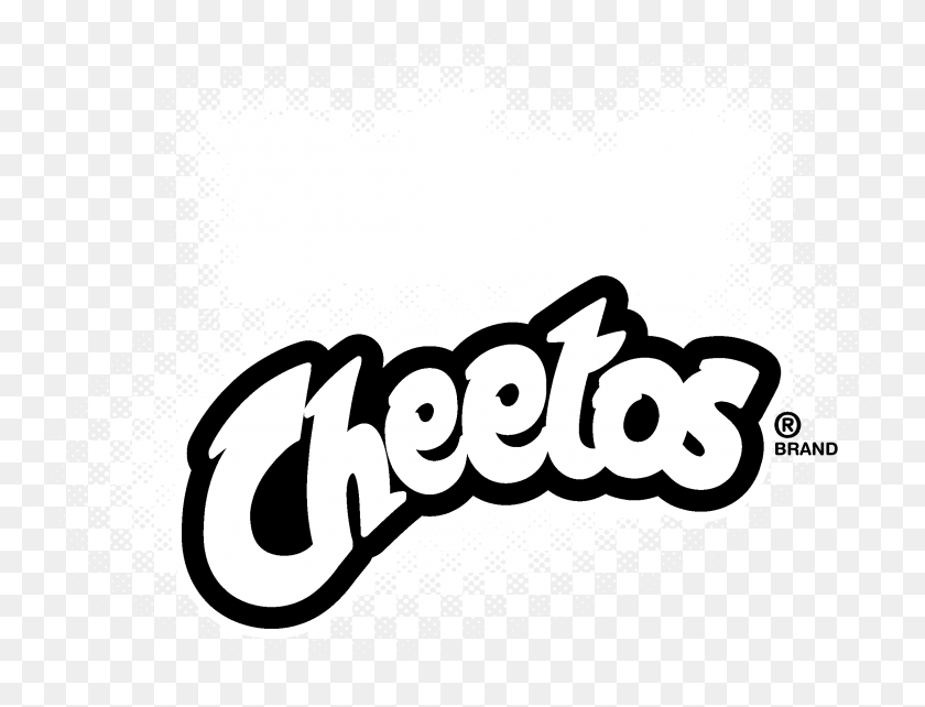 2259x1686 Baked Cheetos Logo Black And White Cheetos Logo, Text, Label, Beverage HD PNG Download