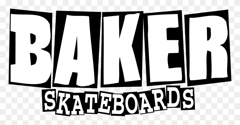 2400x1159 Логотип Скейтборда Baker Baker, Текст, Слово, Этикетка Hd Png Скачать