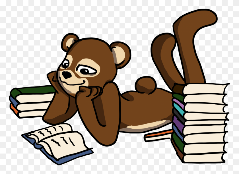 1239x878 Baker Bear Reading Cartoon, Food, Sweets, Confectionery HD PNG Download