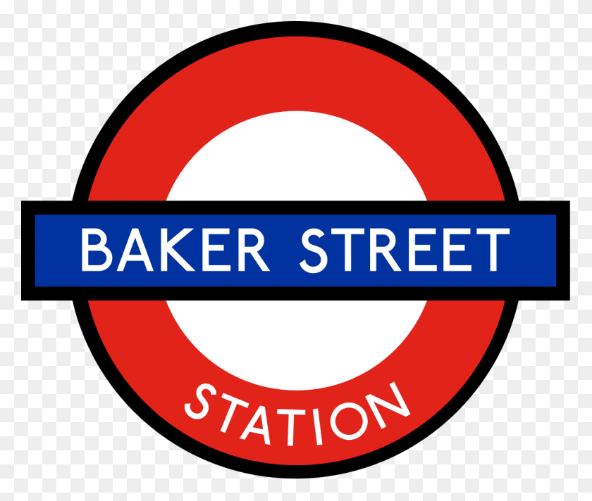1191x996 Baker Street Station Logo Goodge, Symbol, Trademark, Text HD PNG Download