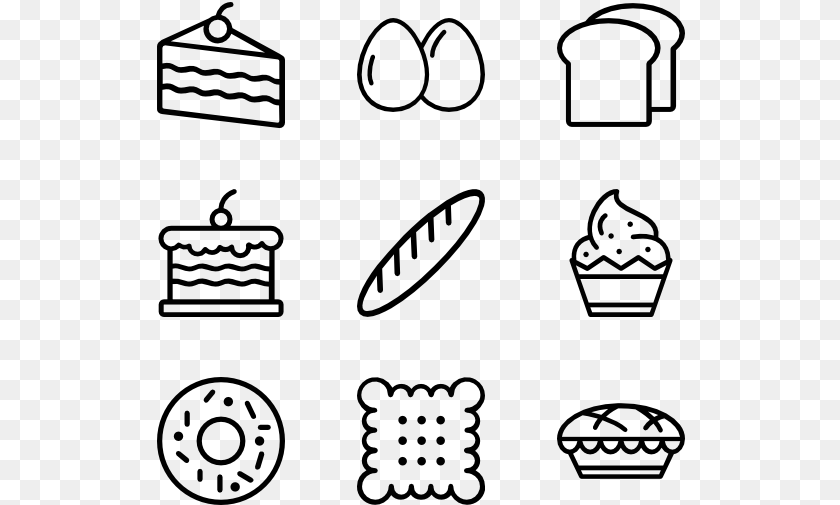 Bakery And Cake Phone Email Icon, Gray Transparent PNG
