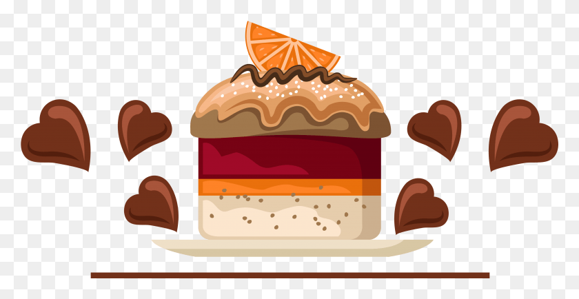 3732x1791 Bakery Cupcake Chocolate Cake Cafe Red Velvet Cake Cake Fruit Vector, Food, Birthday Cake, Dessert HD PNG Download