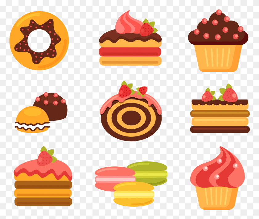 1748x1461 Bakery Cupcake Doughnut Cuisine Food Image Cakes And Pastries Cartoon, Cream, Cake, Dessert HD PNG Download
