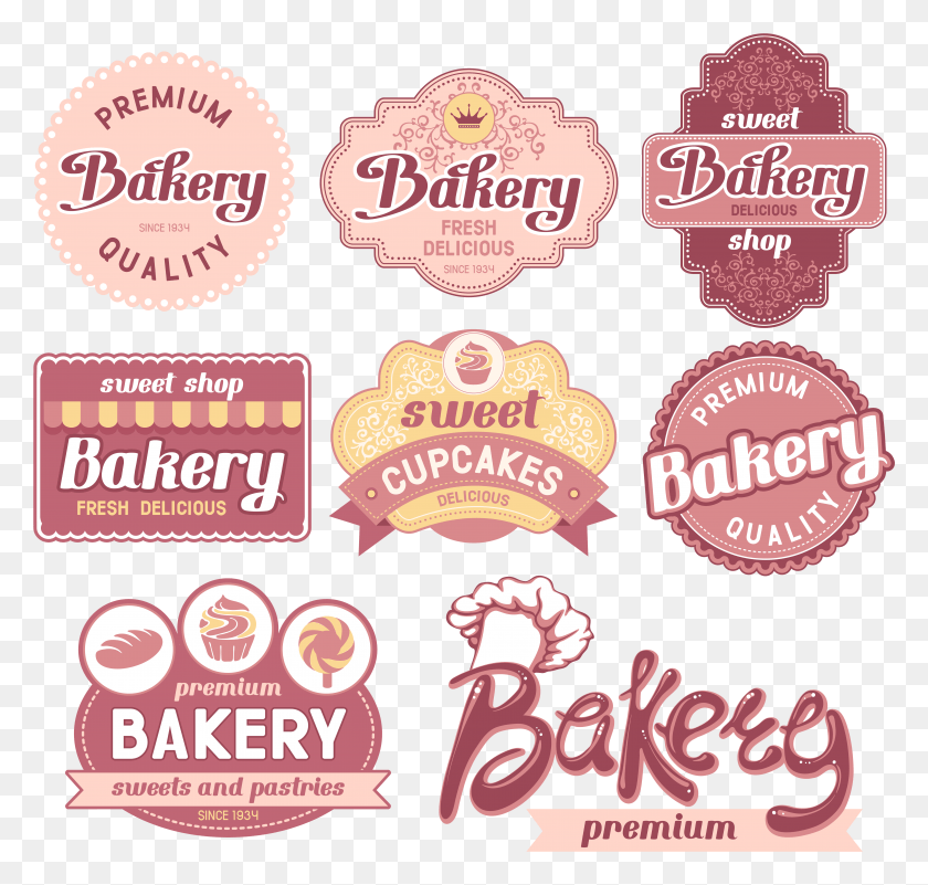 5689x5411 Bakery Label Stock Photography Clip Art Sticker Para Postres, Text, Flyer, Poster HD PNG Download