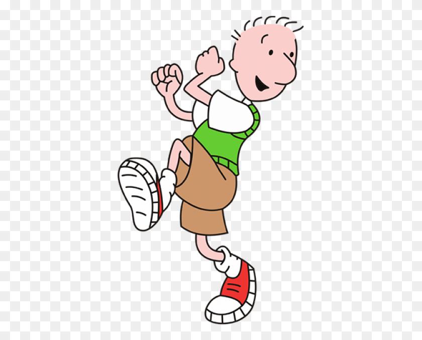 373x617 Bald Cartoon Characters Doug Funny, Performer, Elf, Hand HD PNG Download