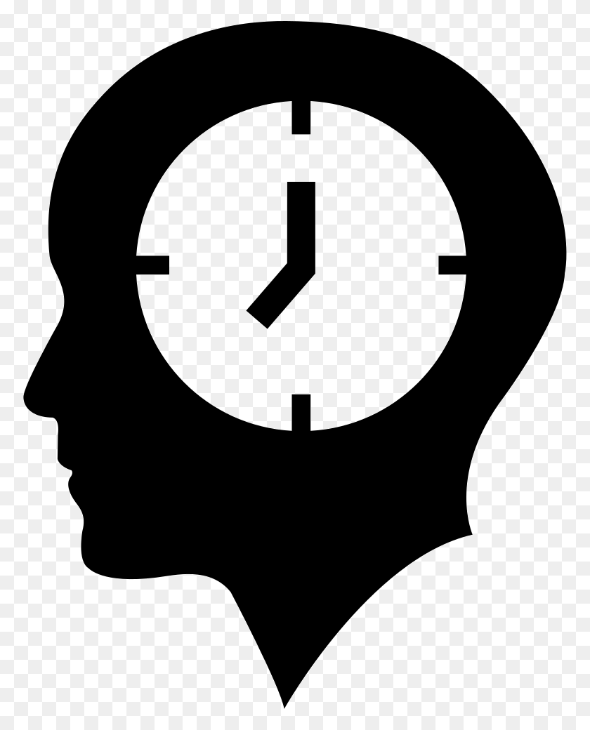 774x980 Bald Head Head With Clock Icon, Number, Symbol, Text HD PNG Download