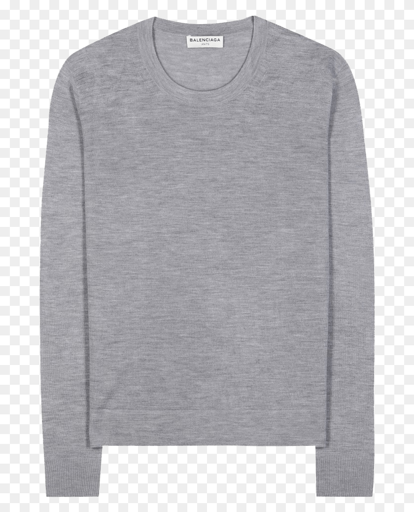 682x978 Balenciaga Gray Cashmere Sweater Sweater, Sleeve, Clothing, Apparel HD PNG Download