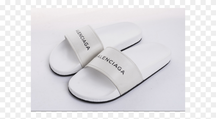 601x405 Balenciaga Piscine White 506333w07016565 Slipper, Clothing, Apparel, Mouse HD PNG Download