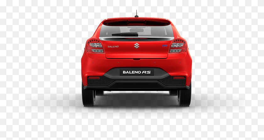 750x388 Balenors Red Car Back View Hot Hatch, Vehicle, Transportation, Automobile HD PNG Download