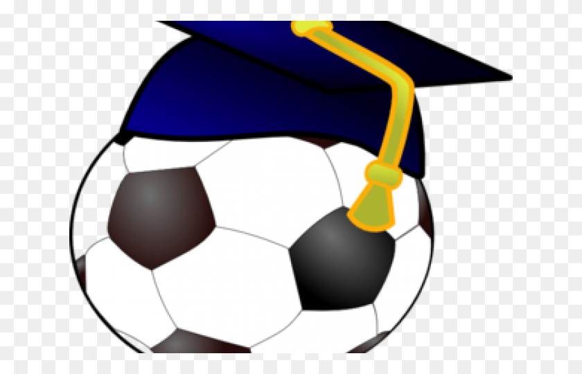 640x480 Ball Clipart Graduation Student Athlete Clip Art, Soccer Ball, Soccer, Football HD PNG Download