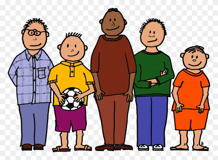 960x685 Ball Colour Five Young Boys Four Different Sizes General Public Clipart, Family, People, Person HD PNG Download