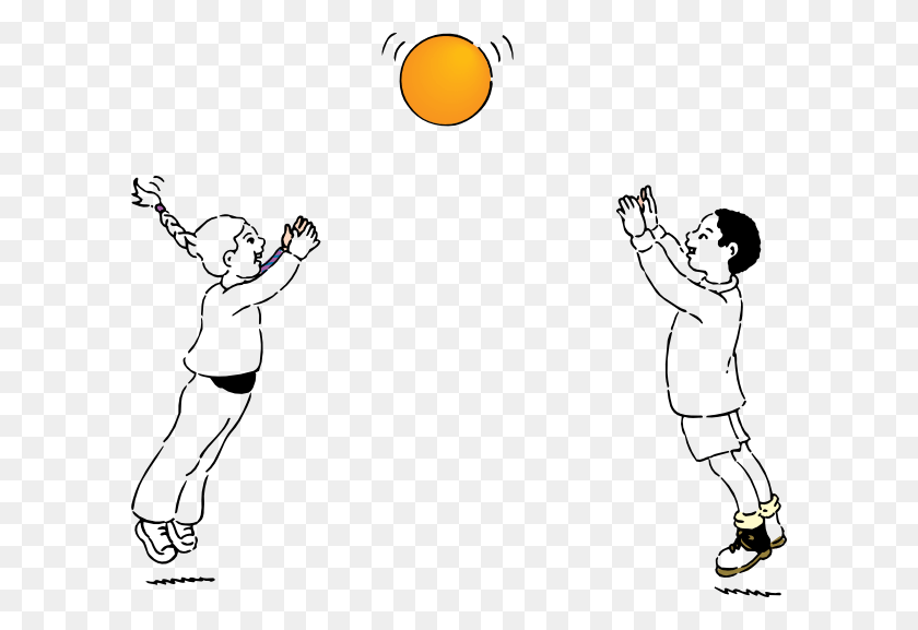 600x517 Ball Line Drawing Throwing And Catching A Ball, Person, Human, Sport HD PNG Download