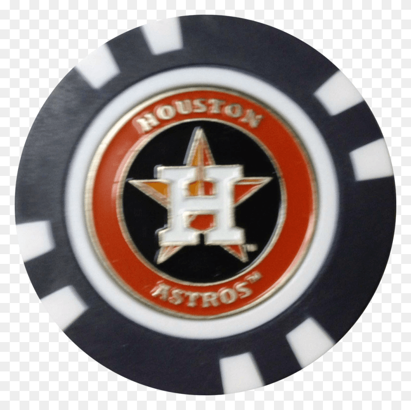 1000x1000 Ball Markers Mlb Houston Astros Emblem, Symbol, Logo, Trademark HD PNG Download
